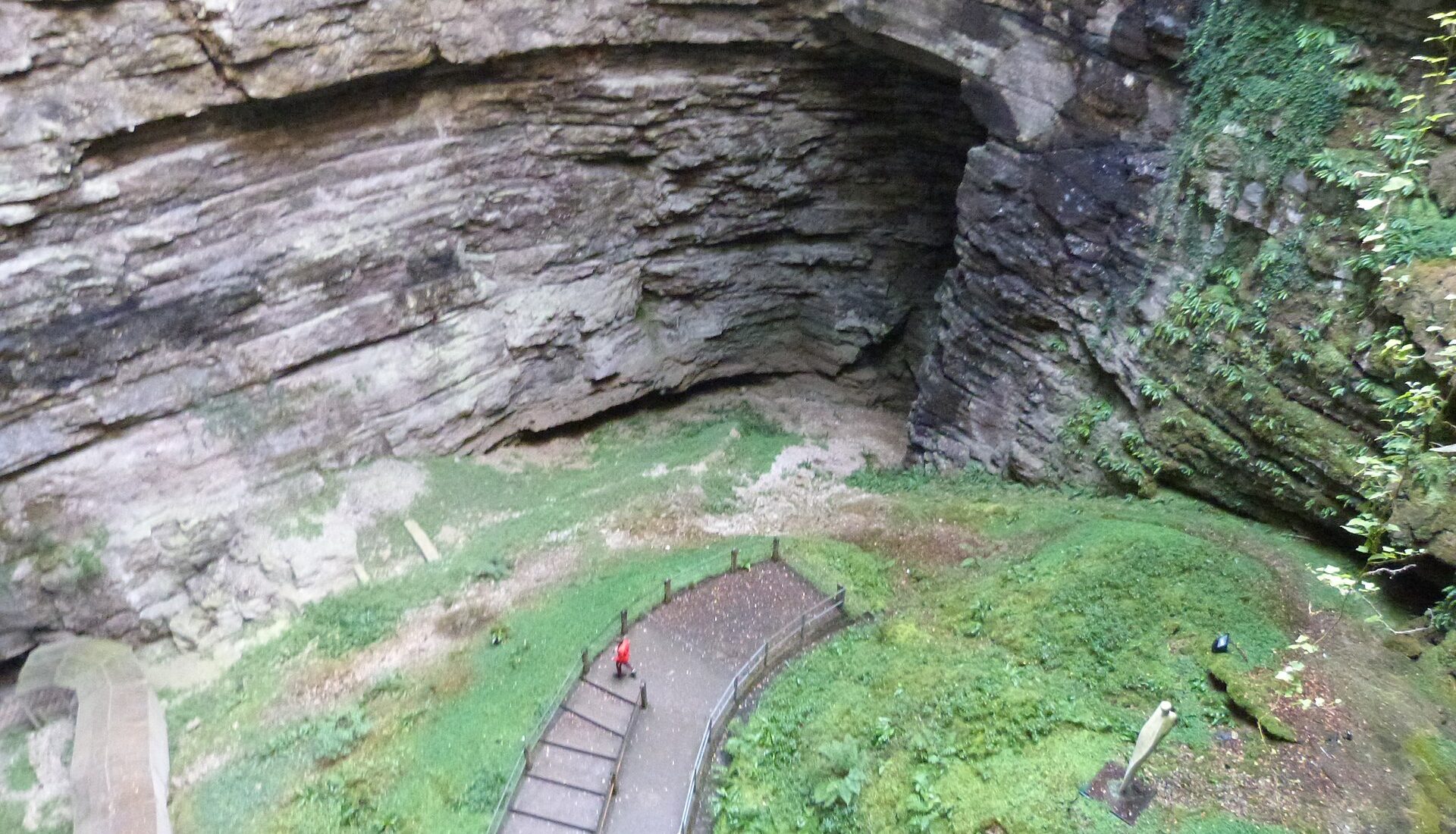 Looking up the shaft